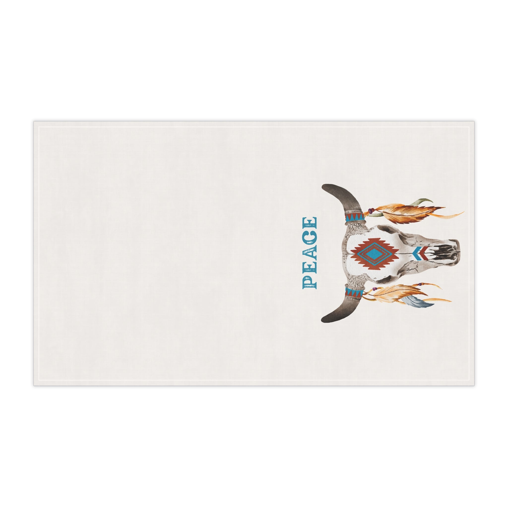 Southwestern Colors Peace Tea Towels, Kitchen Linens, Decorative Hand Towels, Home Gift Towels, Housewarming Hostess Gift, House Decor